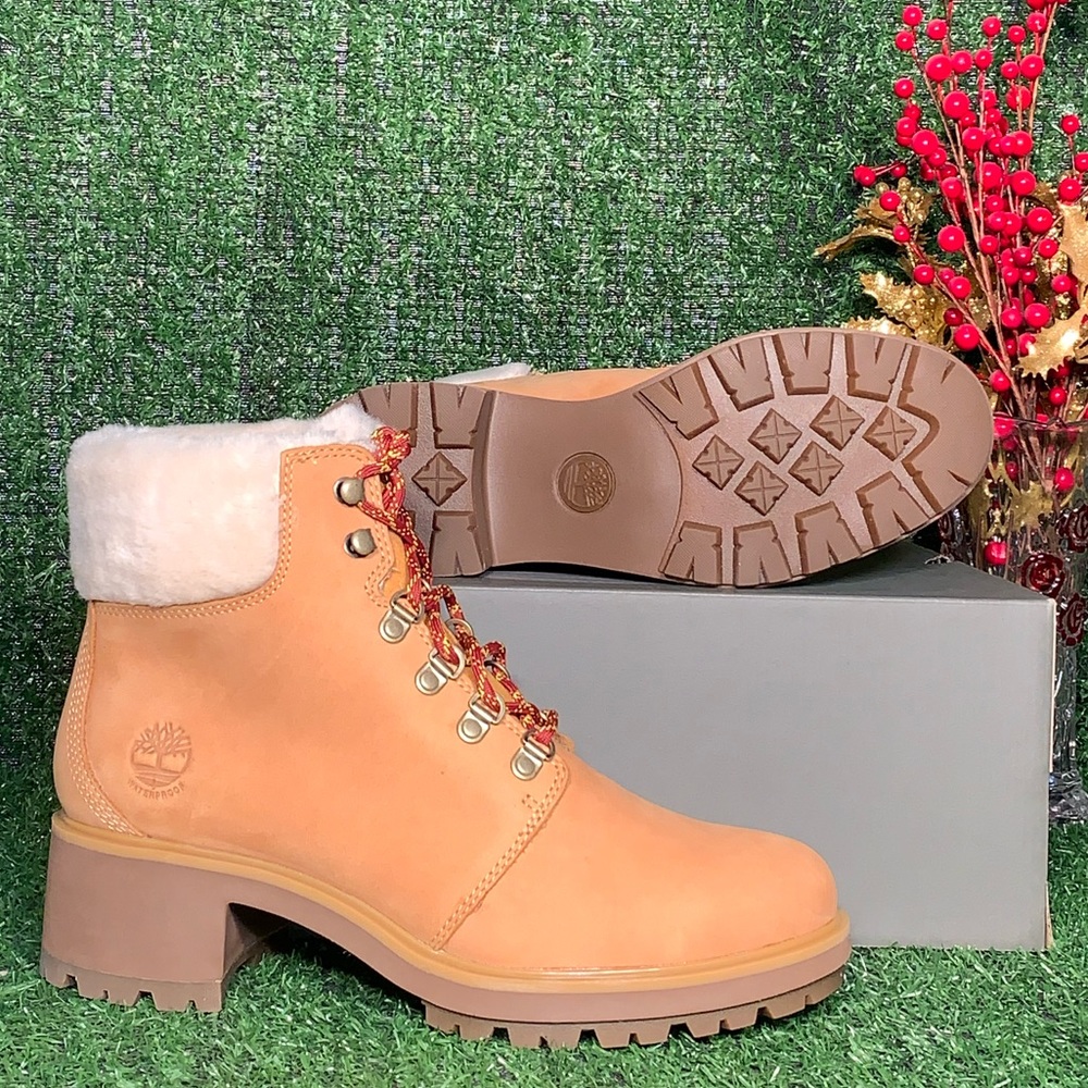 Timberland Women's Kinsley Wheat Nubuck Mid Boot - Picture 4 of 6